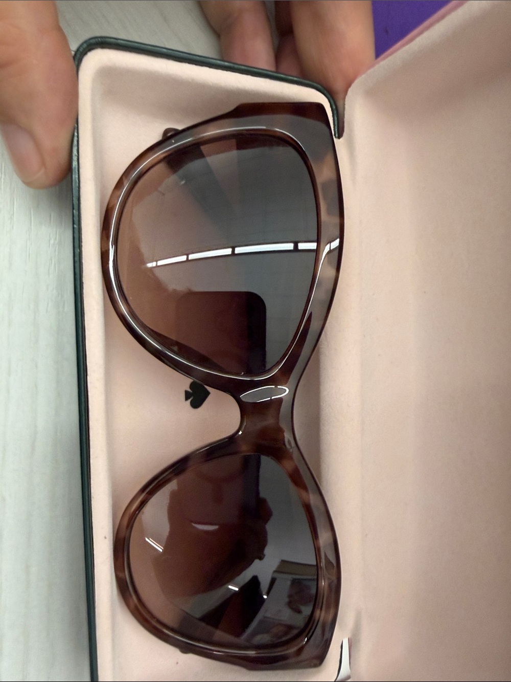 kate spade Brown Tortoise Oversized Women's Sunglasses - Picture 11 of 16
